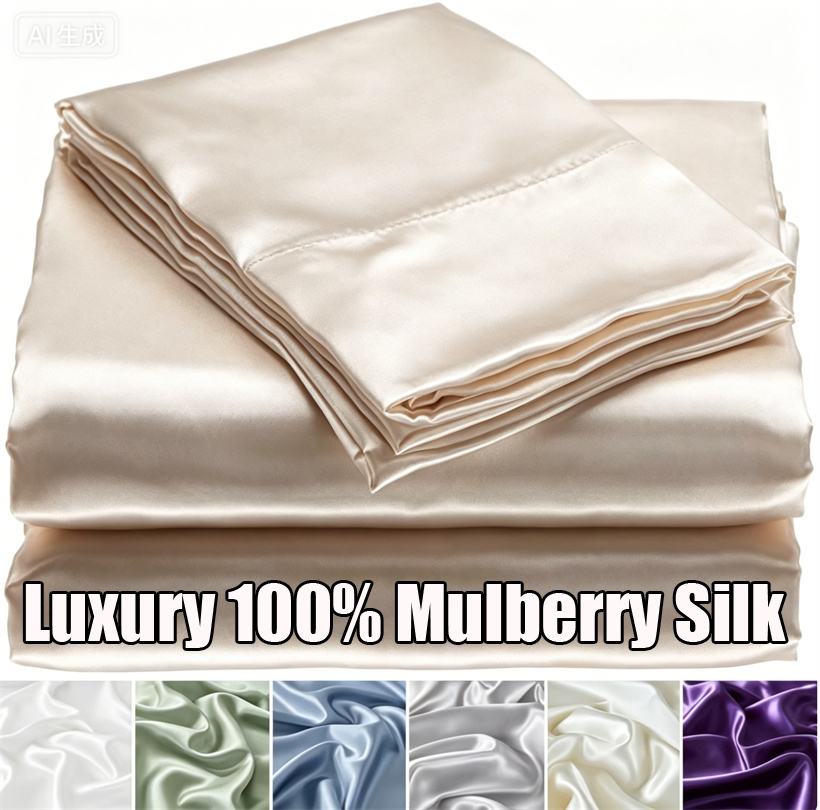 Luxury Mulberry Silk Bed Sheet - Luxury Skincare Sets 评论和价格