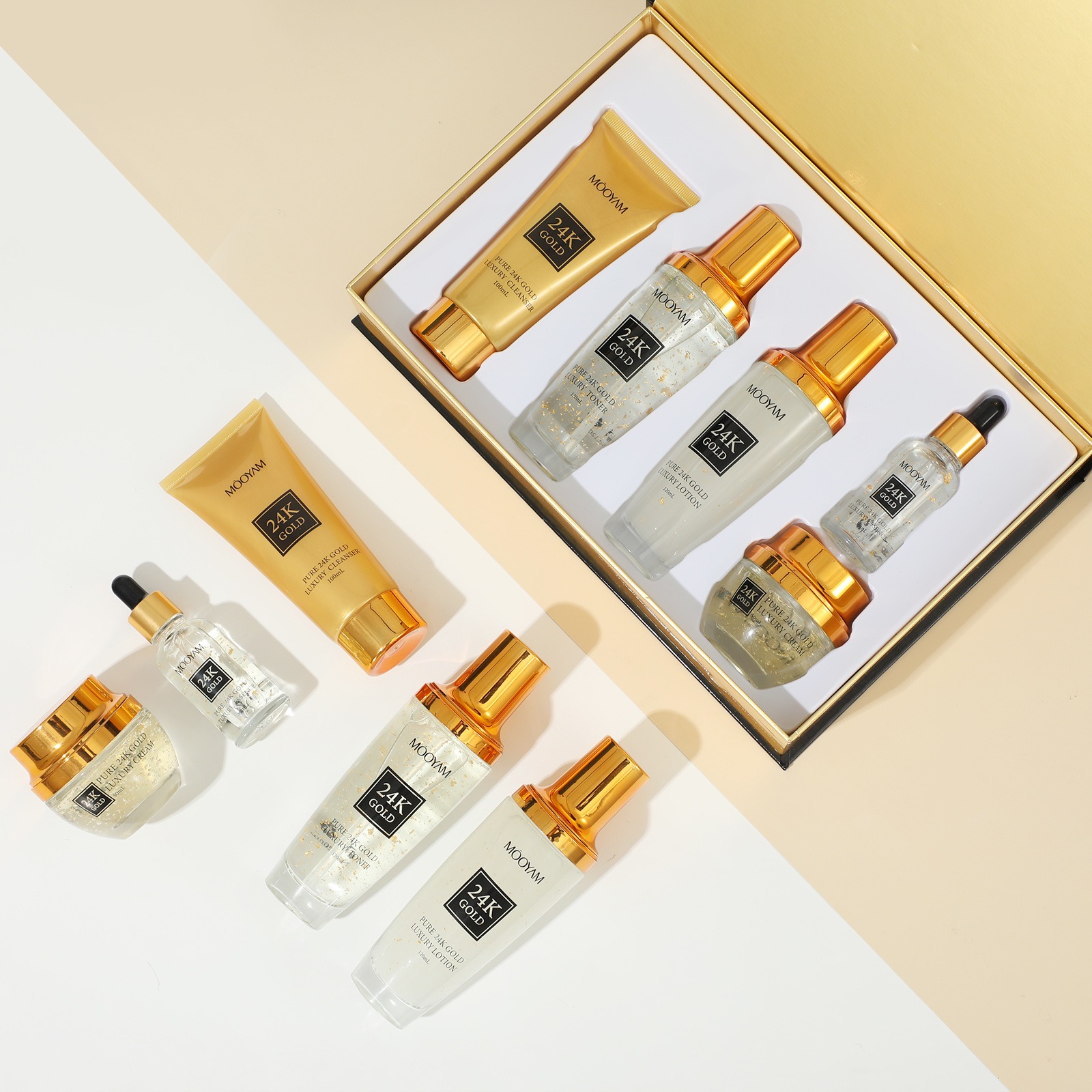 24K Gold LUXURY Moisturizin An - Luxury Skincare Sets 评论和价格